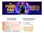 2 Tickets ' The Piano Man ' in AHOY (12 dec), Tickets en Kaartjes, Twee personen