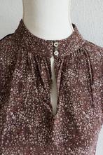 Yaya blouse met kleine knoopjes korte mouw Prachtig, Bruin, Ophalen of Verzenden, Zo goed als nieuw, Korte mouw