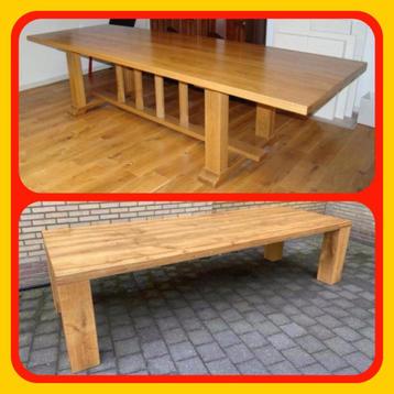097. Eetkamer Tafel of Vergader Tafel Europees Eiken NIEUW beschikbaar voor biedingen