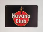 Havana Club logo zwart reclamebord van metaal wandbord deco, Verzamelen, Merken en Reclamevoorwerpen, Reclamebord, Info@deconoord.nl