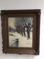 Winterlandschap, door W.J. Pasman (1905-1984), Antiek en Kunst, Ophalen