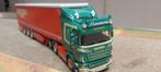 Dikke scania 6x4  met huiftrailer  lemmens  wsi