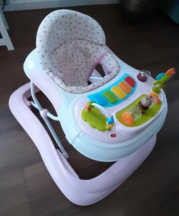 Qute Loopkar - Roze/Wit beschikbaar voor biedingen