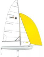 Laser Vago - compleet -  gebruikt, Watersport en Boten, Open zeilboten, Geen motor, Laser, Polyester, Gebruikt