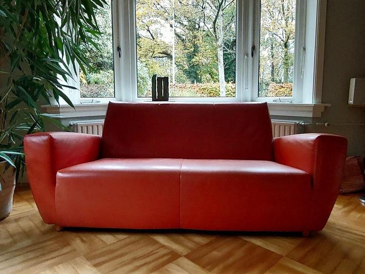 Longa Label bank met poef, Huis en Inrichting, Banken | Voetenbanken en Poefen, Zo goed als nieuw, 125 cm of meer, 125 cm of meer