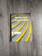 Recht voor organisaties - Studieboek, Boeken, Ophalen of Verzenden, Gamma, Zo goed als nieuw, HBO