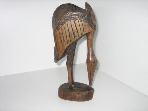TE KOOP: fraaie handgestoken loopvogel, Antiek en Kunst, Kunst | Beelden en Houtsnijwerken, Ophalen of Verzenden
