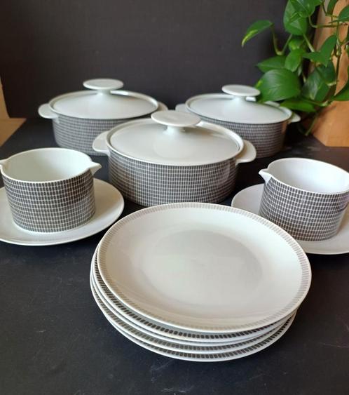 Vintage dekschalen , sauskommen /borden  van Thomas Germany, Antiek en Kunst, Antiek | Servies los, Ophalen of Verzenden