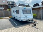 Knaus Sudwind Blue line met zakluifel en Unico voortent, Omvormbare zithoek, Particulier, 4 tot 5 meter, Luifel