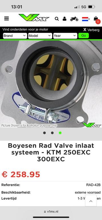 Boyesen inlaat ktm exc beschikbaar voor biedingen