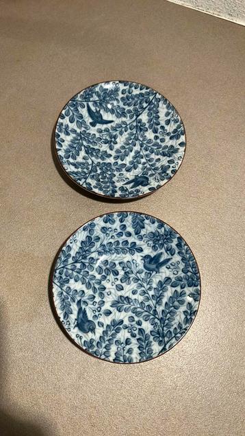 Japans bord blauwe vogel ryuho gesigneerd 11cm beschikbaar voor biedingen