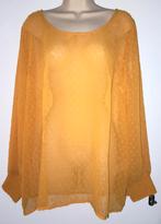 Tuniek maat 48, Kleding | Dames, Grote Maten, Ophalen of Verzenden, Zo goed als nieuw, Geel, Blouse of Tuniek