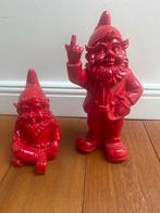 Rode Tuinkabouters - Set van 2, Ophalen of Verzenden, Nieuw, Kunststof, Tuinkabouter
