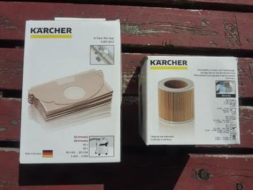 Karcher stofzuigerzakken en filter beschikbaar voor biedingen