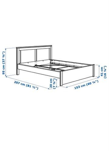 Ikea Songesand bedframe 140x200 - Al gemonteerd! - afbeelding 2