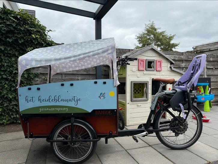 Gezellige babboe Max E super compleet!, Fietsen en Brommers, Fietsen | Bakfietsen, Zo goed als nieuw, Overige merken, 4 kinderen of meer