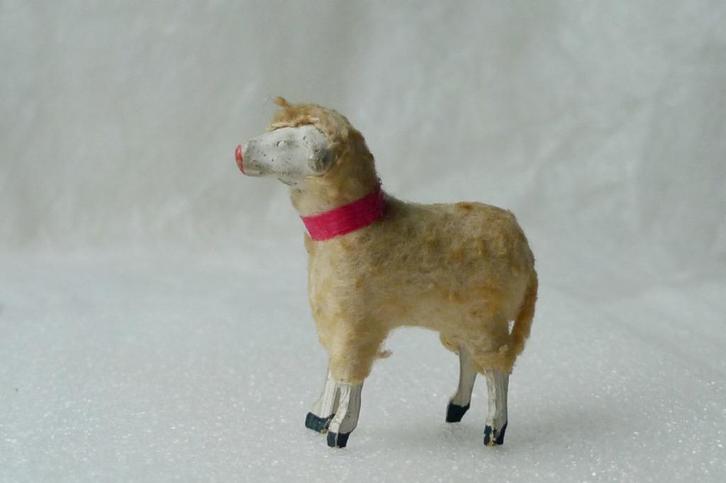 Antiek Ertsgebergte kerststal schaap / Erzgebirge schaap S2, Diversen, Kerst, Gebruikt, Ophalen of Verzenden