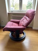 Stressles relax fauteuil verstelbaar en draibaar, Huis en Inrichting, Fauteuils, Ophalen, Minder dan 75 cm, Leer, 50 tot 75 cm