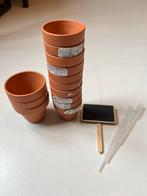 Terracotta Bloempotjes Klein - Zo Goed Als Nieuw, Rond, Binnen, Ophalen of Verzenden, Zo goed als nieuw
