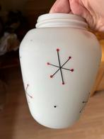 Vintage Lampenkap met Sterdesign - jaren 70, Ophalen, 25 tot 50 cm, Wit, Rond