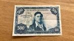 500 pesetas - Ignacio Zuloaga - Pick 148 - Spanje, Ophalen of Verzenden, Overige landen, Los biljet