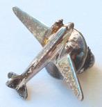 Zilveren vliegtuig speld broche miniatuur / Airborne Fokker, Ophalen of Verzenden, Gebruikt, Overige typen