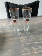 Duvel verzamelglazen fluitjes met Wapen schild, Verzamelen, Glas en Borrelglaasjes, Ophalen of Verzenden, Gebruikt, Bierglas