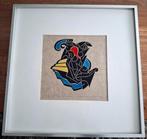 Leo van Nassau 1944 ...lino 36x36 inc. Lijst, Ophalen of Verzenden