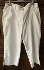 Witte broek, damesbroek 7/8 pijp; CANDA; 48, Ophalen of Verzenden, Zo goed als nieuw, Wit, Broek of Spijkerbroek