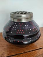 art deco vaasje pique fleurs rozensteker bloemensteker glas, Ophalen of Verzenden