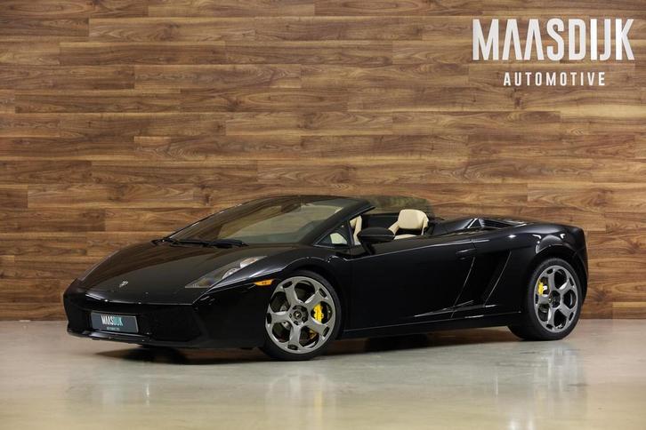 Lamborghini Gallardo Spyder 5.0 V10|Lift|Dealer|Camera|Soft-, Auto's, Lamborghini, Bedrijf, Te koop, Gallardo, 4x4, ABS, Achteruitrijcamera