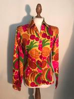 GIGLI  ITALIAANSE BLOUSE KLEURRIJK COTTON, Overige kleuren, Verzenden, GIGLI, Zo goed als nieuw