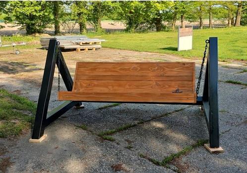 Unieke schommelbank, Tuin en Terras, Tuinbanken, Nieuw, Hout, Schommelbank, Ophalen