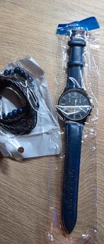 Nieuw Polshorloge met armband, Overige merken, Overige materialen, Leer, Polshorloge