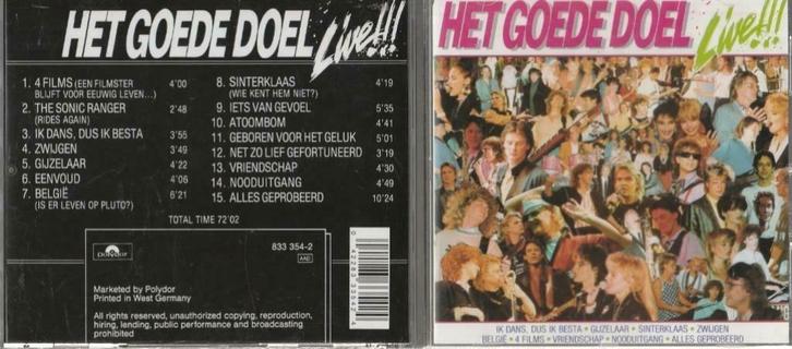 Het goede doel Live!!!, Cd's en Dvd's, Cd's | Pop, Zo goed als nieuw, Ophalen of Verzenden