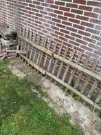 GRATIS houten hekwerk plm. 7,5 meter - Odiliapeel (nabij Ude, Ophalen, Gebruikt, Hout, Tuinhek