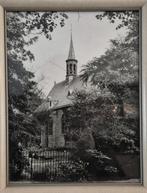 Antieke foto kerk en kerkhof / begraafplaats, Ophalen of Verzenden