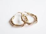 Vintage Rope Hoops | 14 Karaat Gouden Creolen, Ophalen of Verzenden, Zo goed als nieuw, Knopjes of Stekers, Goud