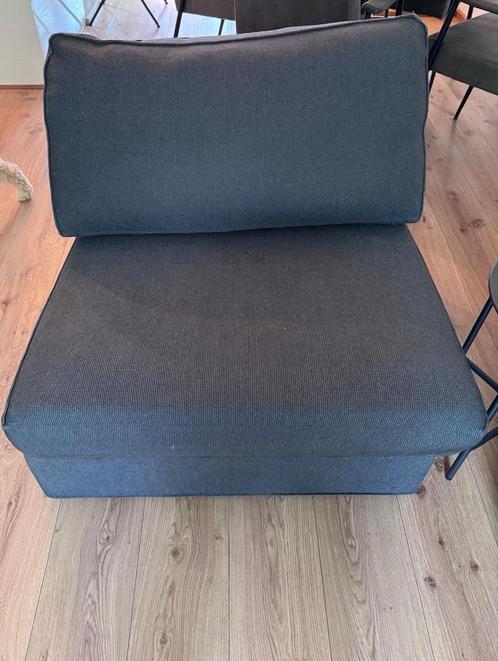 1-Zits Slaapbank - Grijs, Huis en Inrichting, Slaapkamer | Slaapbanken, Gebruikt, 90 cm, 200 cm, Eenpersoons, Grijs, Ophalen