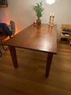 Houten eettafel, Huis en Inrichting, Tafels | Eettafels, Ophalen, Kersenhout, Gebruikt, 50 tot 100 cm