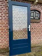 Hardhouten achterdeur 87,5x201,5cm., Doe-het-zelf en Verbouw, Ophalen, 80 tot 100 cm, 200 tot 215 cm, Glas