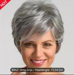 Witgrijze Korte Pruik - Nieuw met Wig-cap, Sieraden, Tassen en Uiterlijk, Uiterlijk | Haarverzorging, Ophalen, Nieuw, Pruik of Haarverlenging