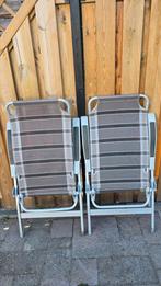Tuinstoelen met ligstand, Tuin en Terras, Tuinstoelen, Ophalen, Gebruikt, Aluminium, Inklapbaar