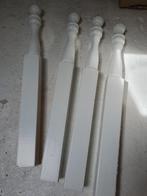 Houten grenen tafelpoten gedraaid.  Totaal 4 stuks 6,50 cm x, Huis en Inrichting, Tafelonderdelen, Ophalen, Gebruikt, 50 tot 100 cm