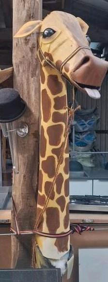 Grote decorative giraf carnavalswagen optocht  beschikbaar voor biedingen