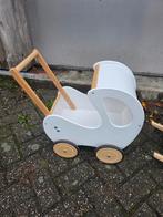 Houten poppenwagen - Zo goed als nieuw!, Ophalen, Zo goed als nieuw, Jongen of Meisje