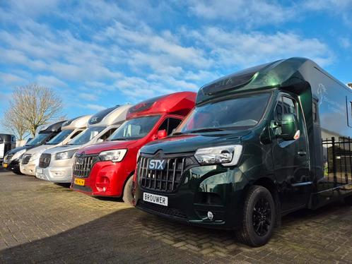 Nieuw en jong gebruikte horsetrucks ,Brouwer Steenwijk, Dieren en Toebehoren, Paarden en Pony's | Trailers en Aanhangwagens, Nieuw