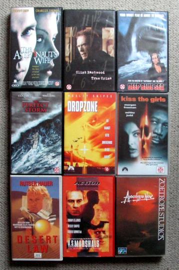 9 VHS banden 16 jaar en ouder MOOIE STAAT beschikbaar voor biedingen