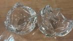 2 kristallen waxinelichthouders van Albert Heijn, Ophalen of Verzenden, Zo goed als nieuw, Kristal