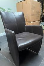 Eetkamer stoelen, Ophalen, Gebruikt, Bruin, Leer